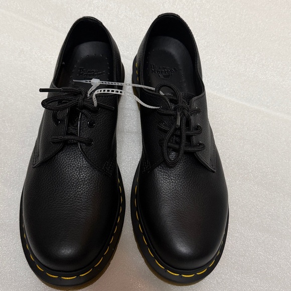 Dr. Martens 1461 Black Virginia Leather Lace-Up Shoes 8 NWT - Picture 10 of 10